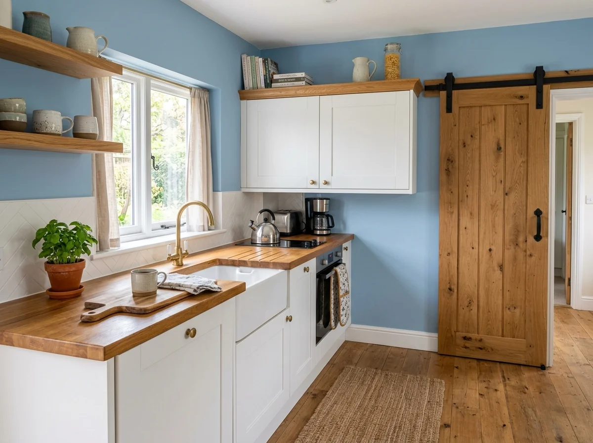 Compact holiday let kitchen